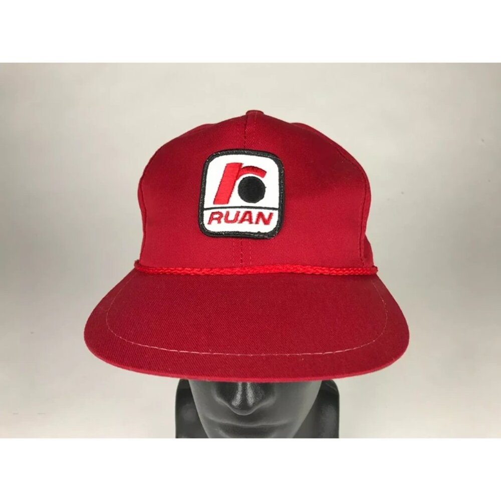 K-brand Ruan Mens Sewn Patch Mesh‎ Adjustable Strap Trucker Snapback Hat Size OS